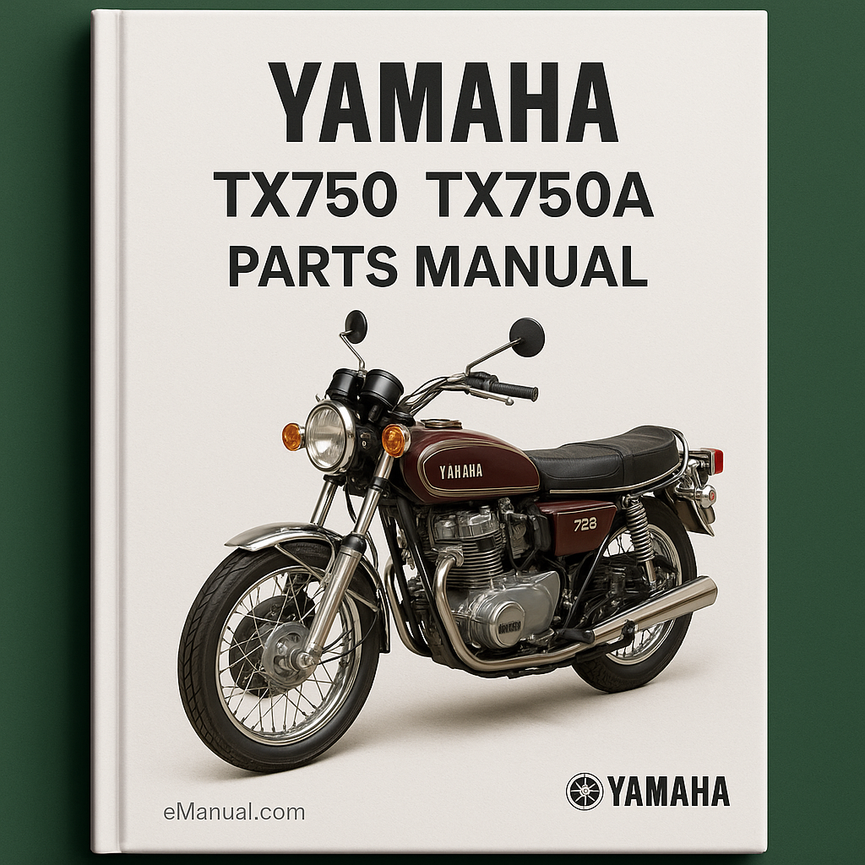 Yamaha TX750 TX750A Parts Manual Catalog
