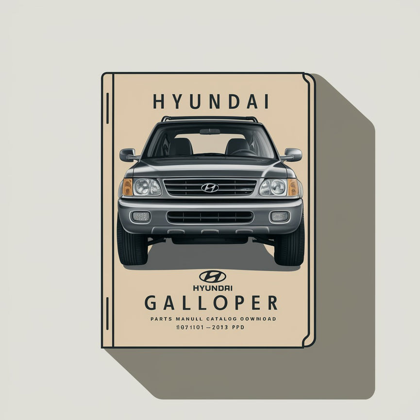 Hyundai GALLOPER Parts Manual Catalog 1991-2003