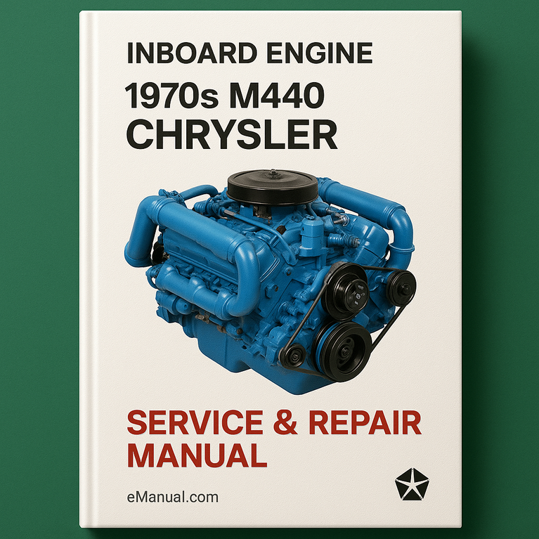 1970s M440 chrysler marine inboard engine Service Repair Manual