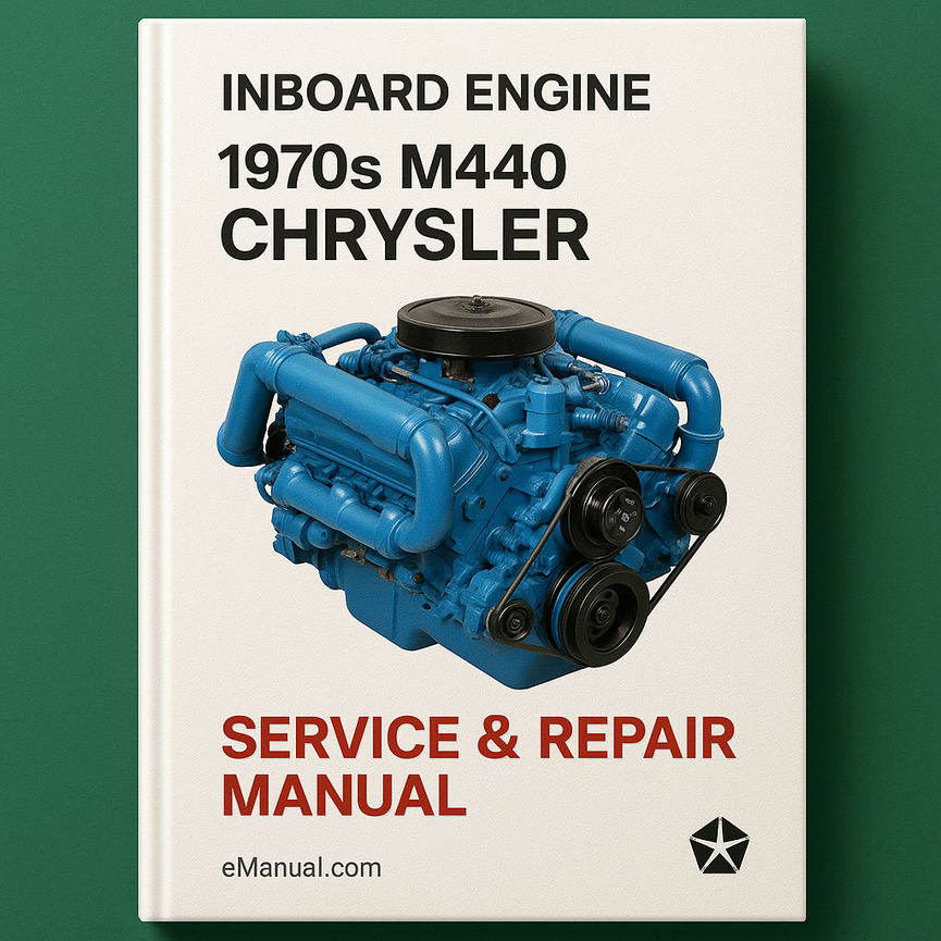 1970s M440 chrysler marine inboard engine Service Repair Manual