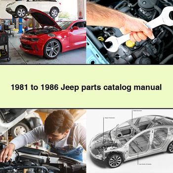 1981 to 1986 Jeep parts catalog Manual PDF Download
