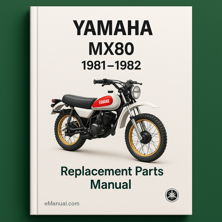Yamaha MX80 Replacement Parts Manual 1981-1982