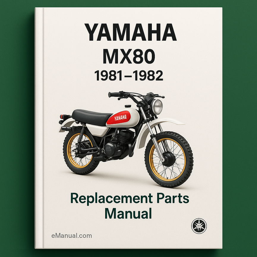 Yamaha MX80 Replacement Parts Manual 1981-1982
