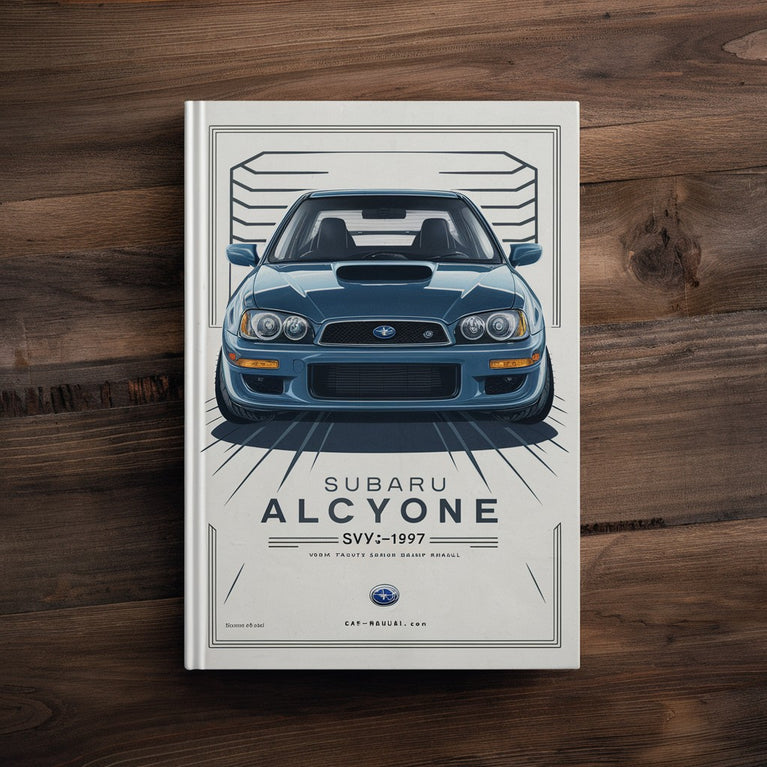 Subaru Alcyone SVX 1992-1997 Workshop Factory Service Repair Manual