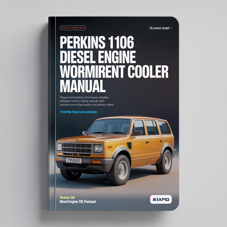 Perkins 1106 Diesel Engine Workshop Manual