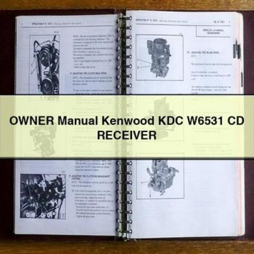 Owner Manual Kenwood KDC W6531 CD Receiver PDF Download