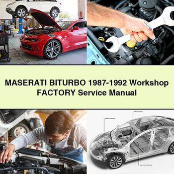 MASERATI BITURBO 1987-1992 Workshop Factory Service Repair Manual PDF Download