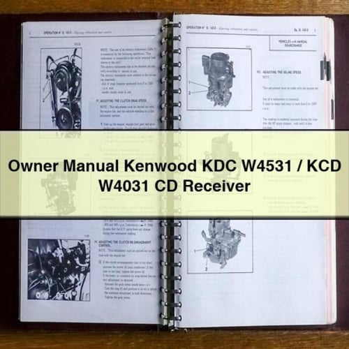 Owner Manual Kenwood KDC W4531 / KCD W4031 CD Receiver PDF Download