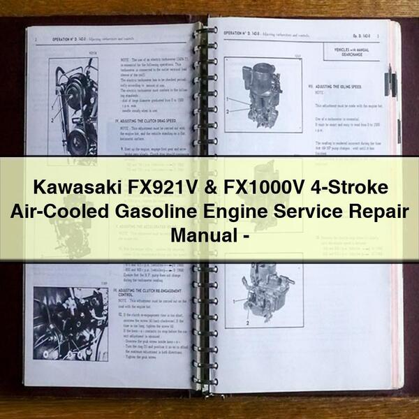 Kawasaki FX921V & FX1000V 4-Stroke Air-Cooled Gasoline Engine Service Repair Manual-