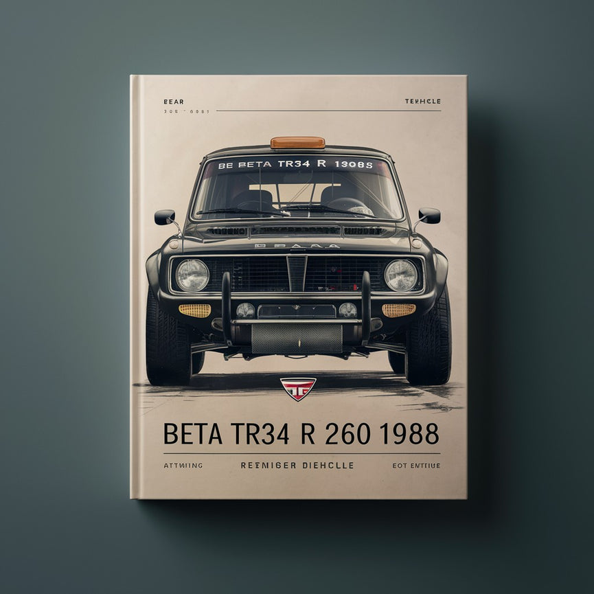BETA TR34 R 260 1988 Parts List ITALIAN