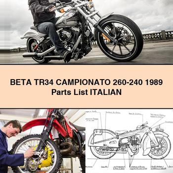 BETA TR34 CAMPIONATO 260-240 1989 Parts List ITALIAN