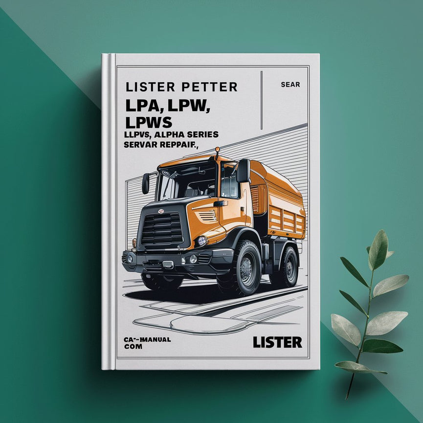 LISTER PETTER LPA LPW LPWT LPWS and LPWG Alpha Series Service Repair Manual-