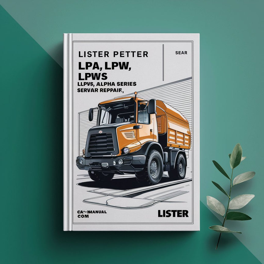 LISTER PETTER LPA LPW LPWT LPWS and LPWG Alpha Series Service Repair Manual-PDF Download