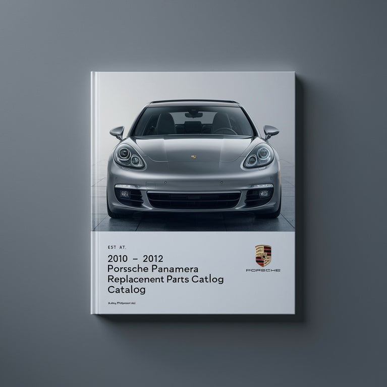 2010-2012 PORSCHE PANAMERA Replacement Parts CatalogUE