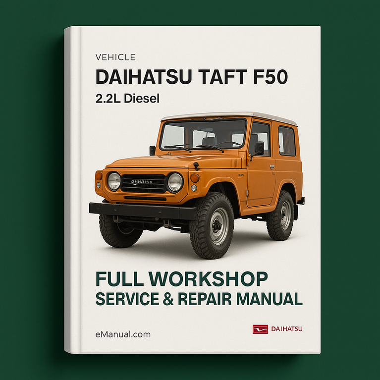 DAIHATSU TAFT F50 2.2L Diesel Komplettes Werkstatthandbuch PDF-Download
