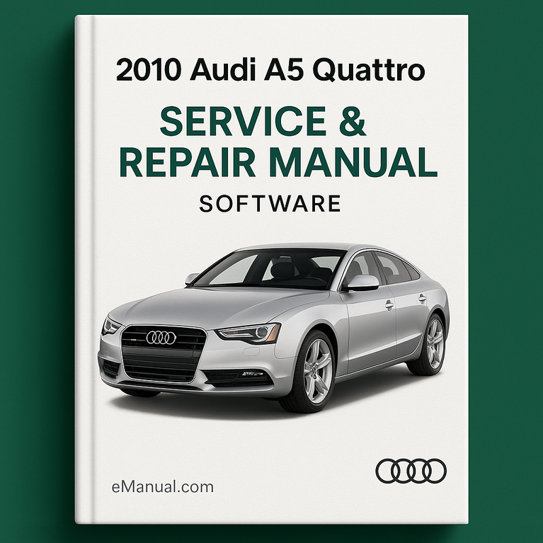 2010 Audi A5 Quattro Service & Repair Manual Software