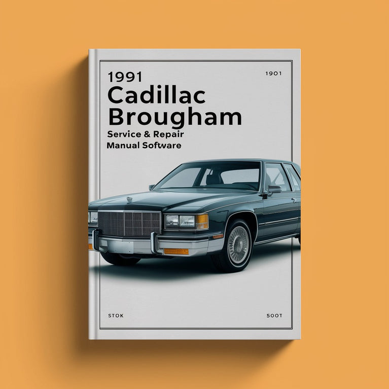 1991 Cadillac Brougham Service & Repair Manual Software PDF Download