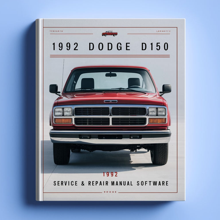 1992 Dodge D150 Service & Repair Manual Software