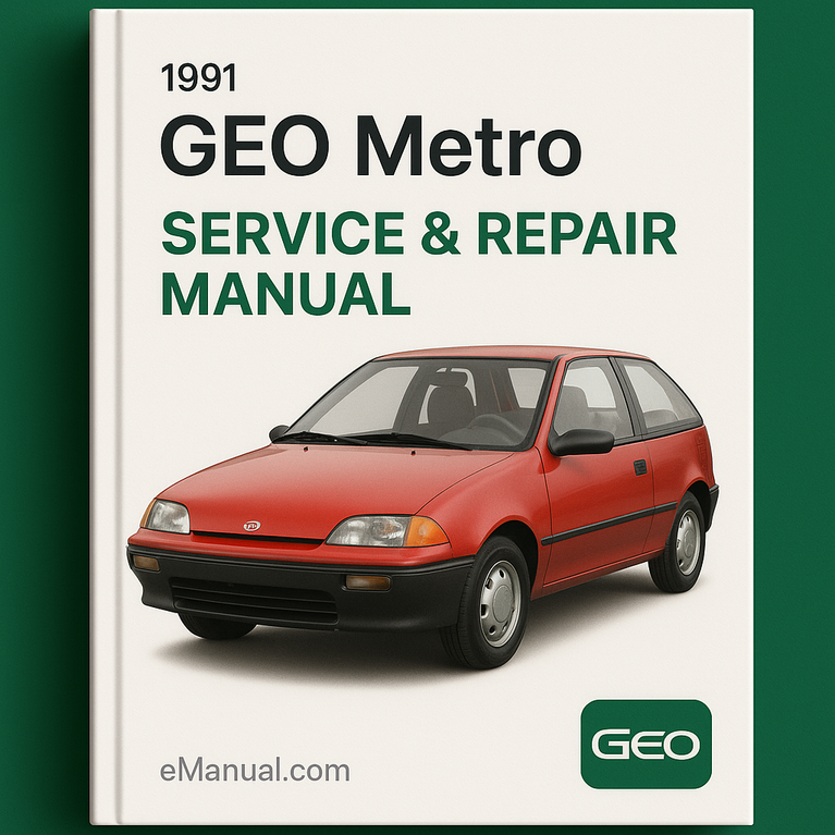 1991 GEO Metro Service & Repair Manual Software