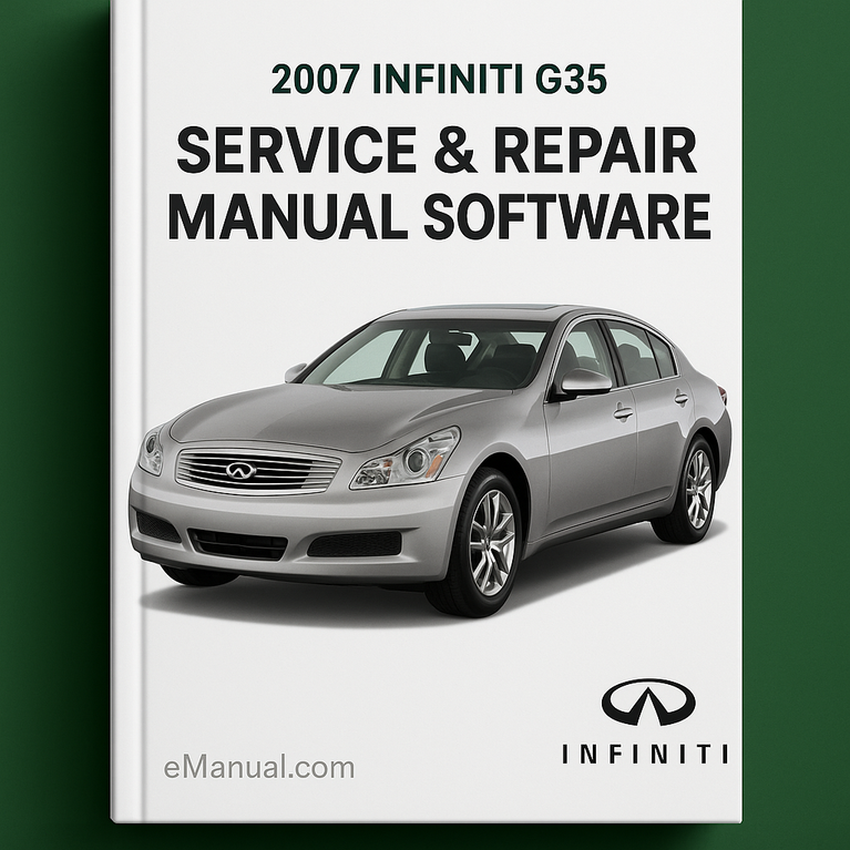 2007 Infiniti G35 Service & Repair Manual Software