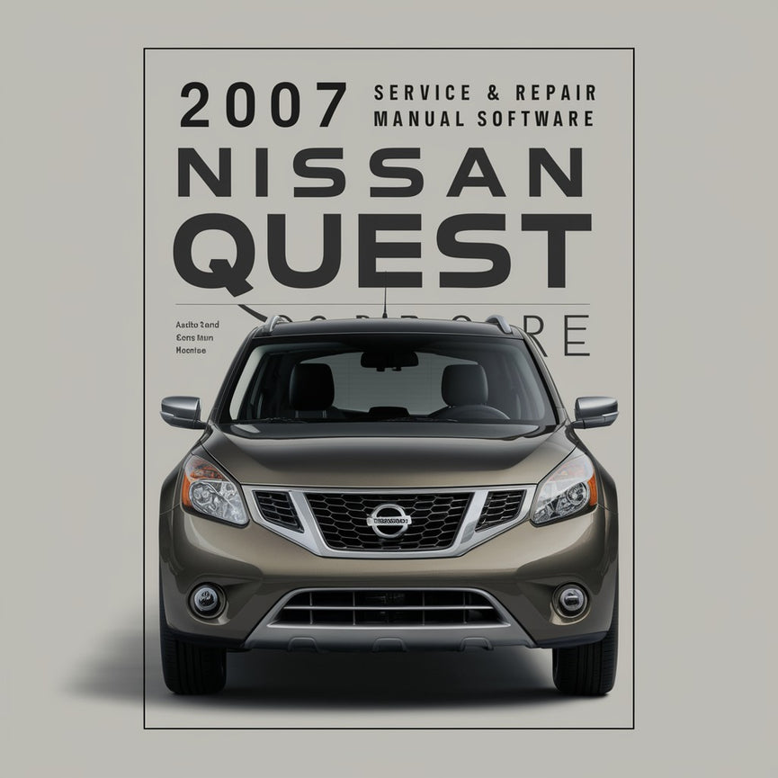 2007 Nissan Quest Service & Repair Manual Software