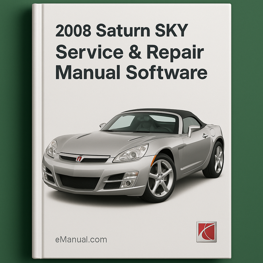 2008 Saturn SKY Service & Repair Manual Software