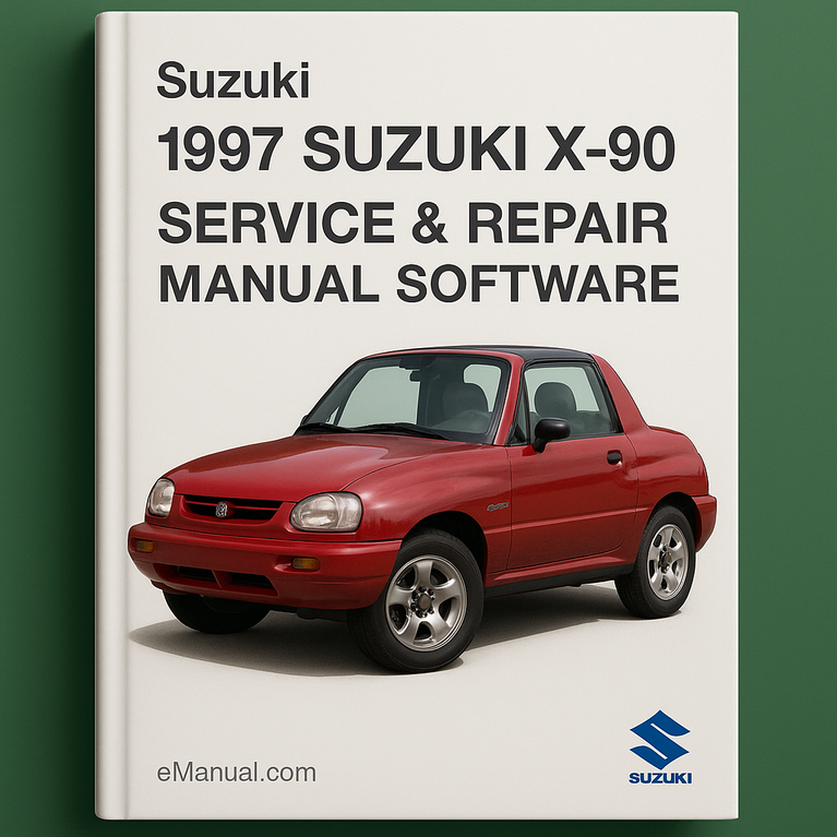 1997 Suzuki X-90 Service & Repair Manual Software