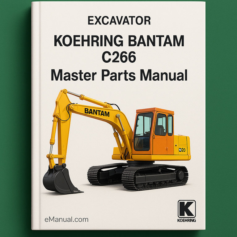 KOEHRING BANTAM Excavator C266 Master Parts Manual