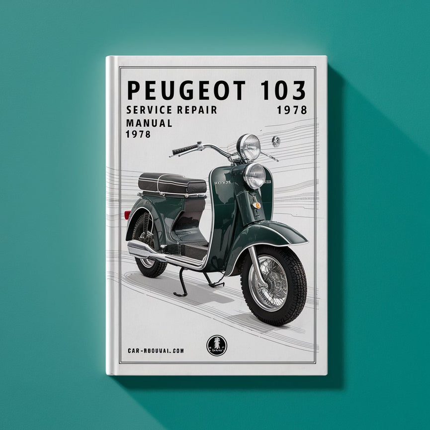 PEUGEOT 103 MOPED Service-Reparaturhandbuch 1976-1978 PDF-Download