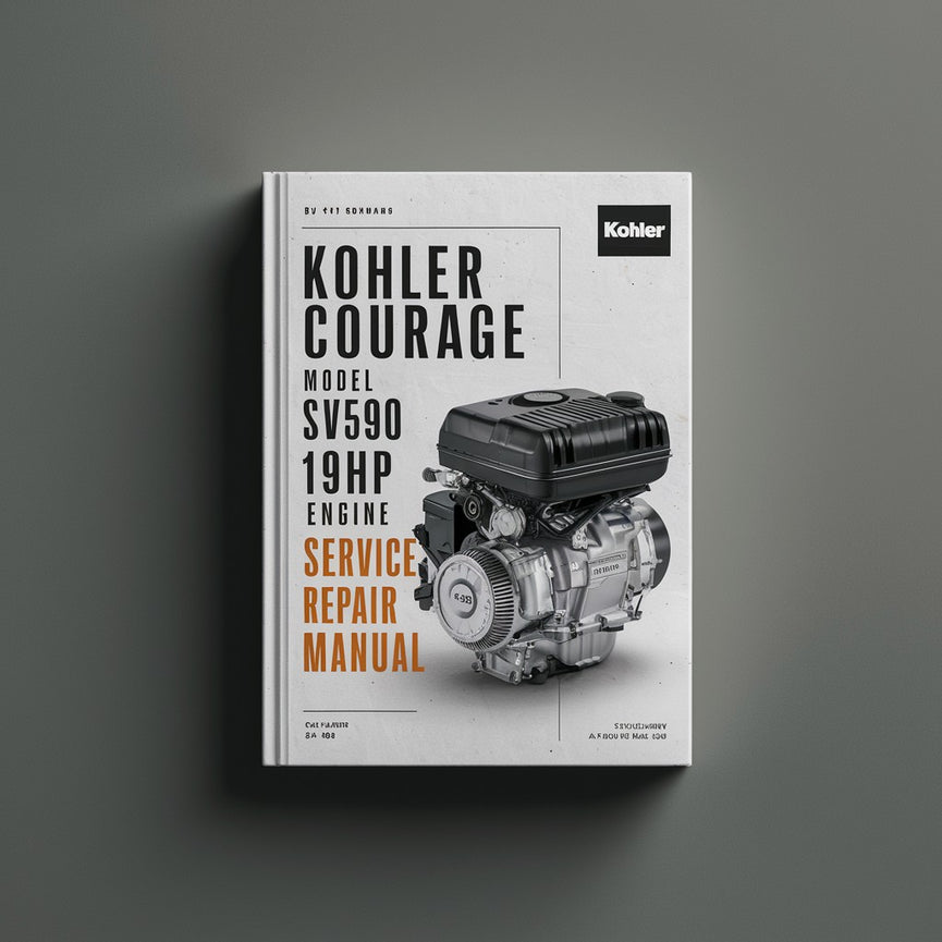 Kohler COURAGE Modell SV590 19 PS Motor Service-Reparaturhandbuch PDF-Download