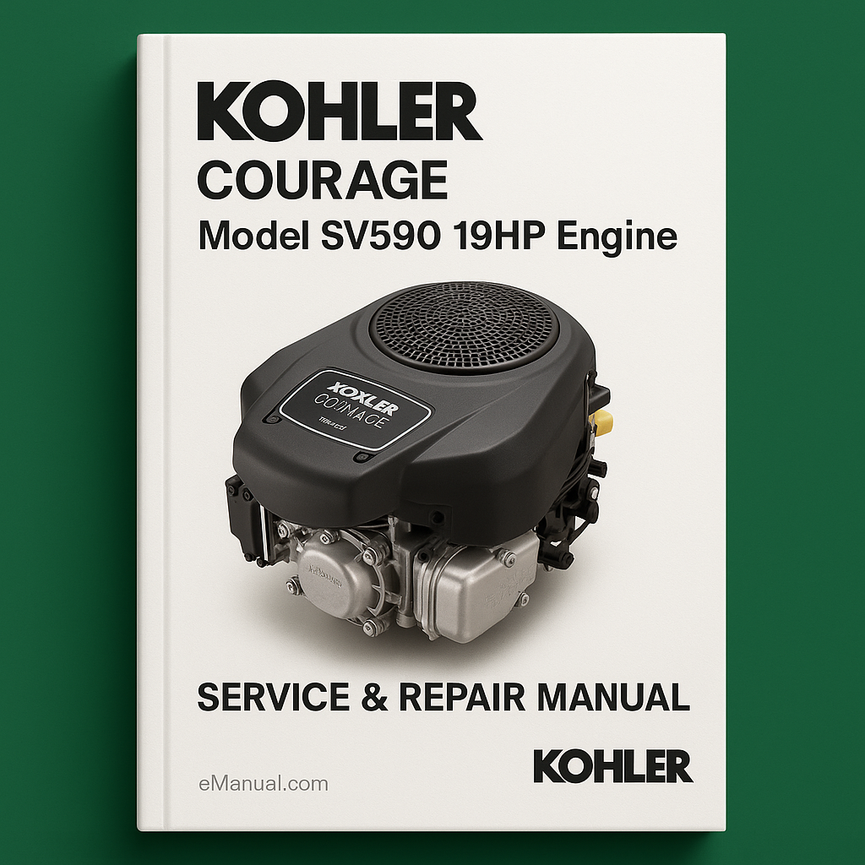 Kohler COURAGE Model SV590 19HP Engine Service Repair Manual