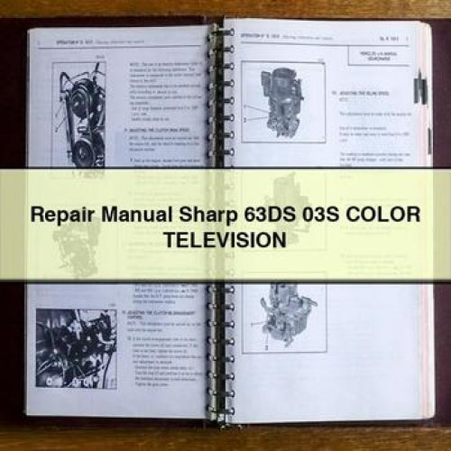 Repair Manual Sharp 63DS 03S Color TELEVISION PDF Download