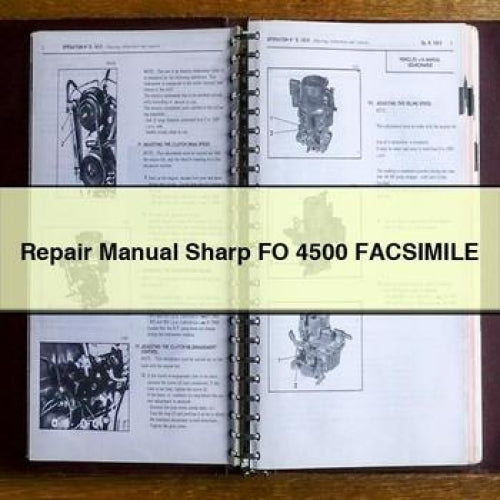 Repair Manual Sharp FO 4500 FACSIMILE PDF Download