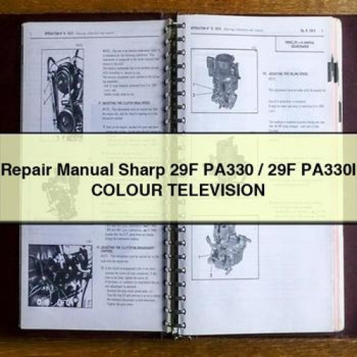 Repair Manual Sharp 29F PA330 / 29F PA330I COLOUR TELEVISION PDF Download