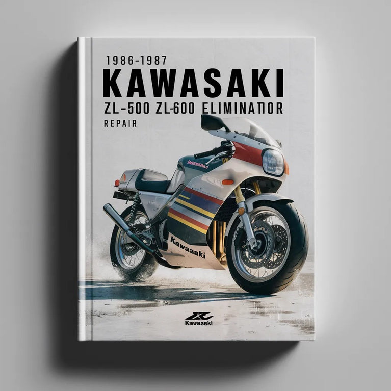 1986-1987 Kawasaki ZL500 ZL600 Eliminator Motorradreparatur