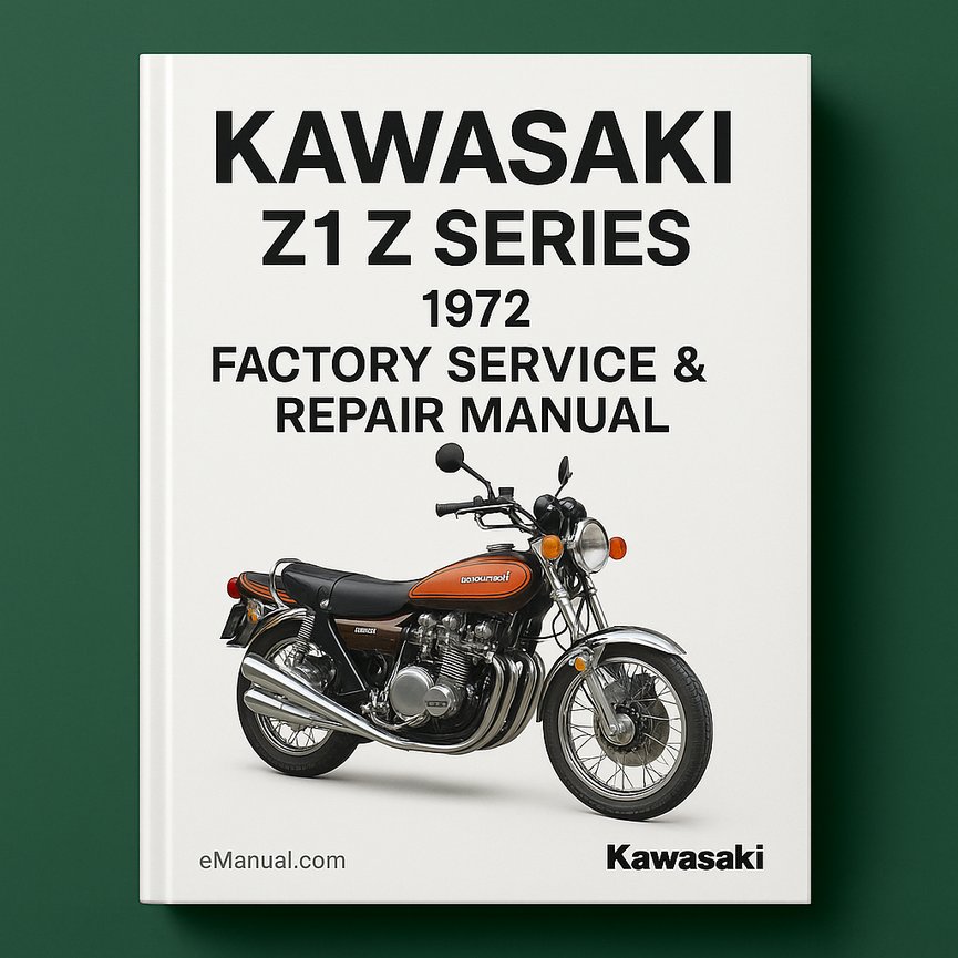 Kawasaki Z1 Z Series 1972 Factory Service Repair Manual