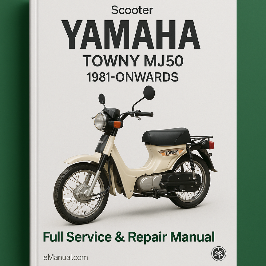 Yamaha TOWNY MJ50 MJ50 Scooter Full Service & Repair Manual 1981-ONWARDS