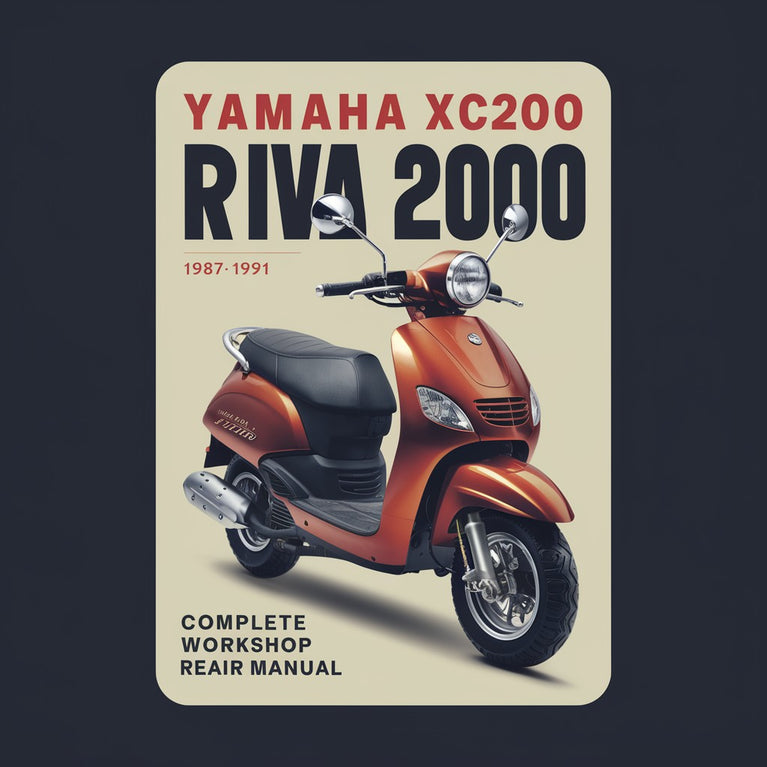 Yamaha XC200 RIVA 200 Scooter 1987-1991 Complete Workshop REAIR Manual