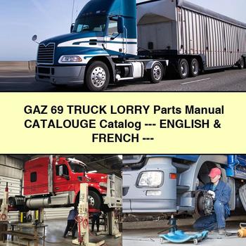 GAZ 69 Truck LORRY Parts Manual CATALOUGE Catalog -- English & FRENCH --