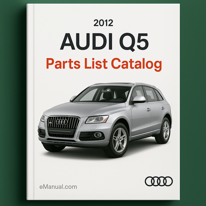 Catálogo de lista de piezas AUDI Q5 2012