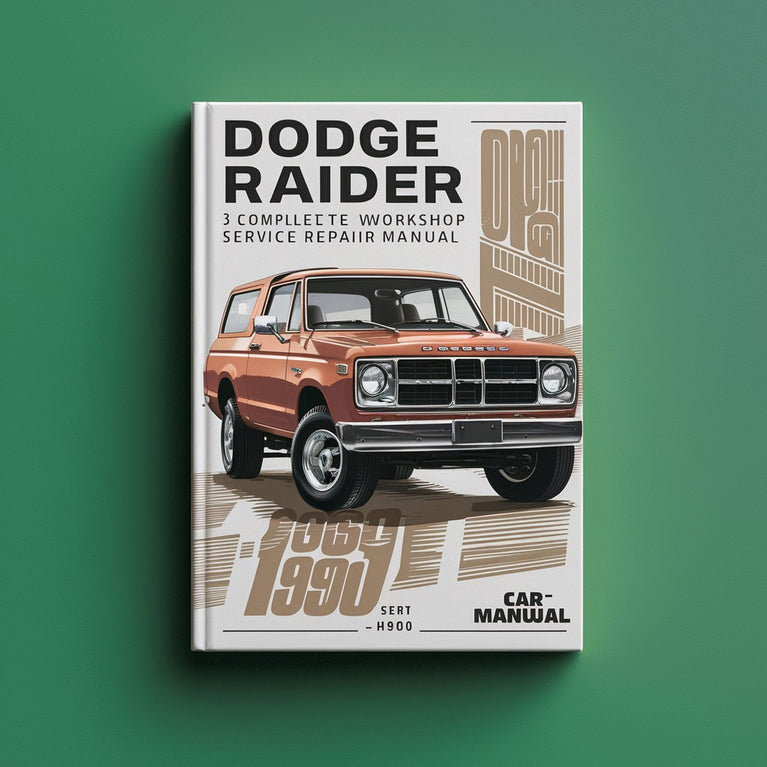 Dodge Raider 3-türiger SUV, komplettes Werkstatthandbuch, Service- und Reparaturhandbuch, 1987, 1988, 1989, 1990, PDF-Download