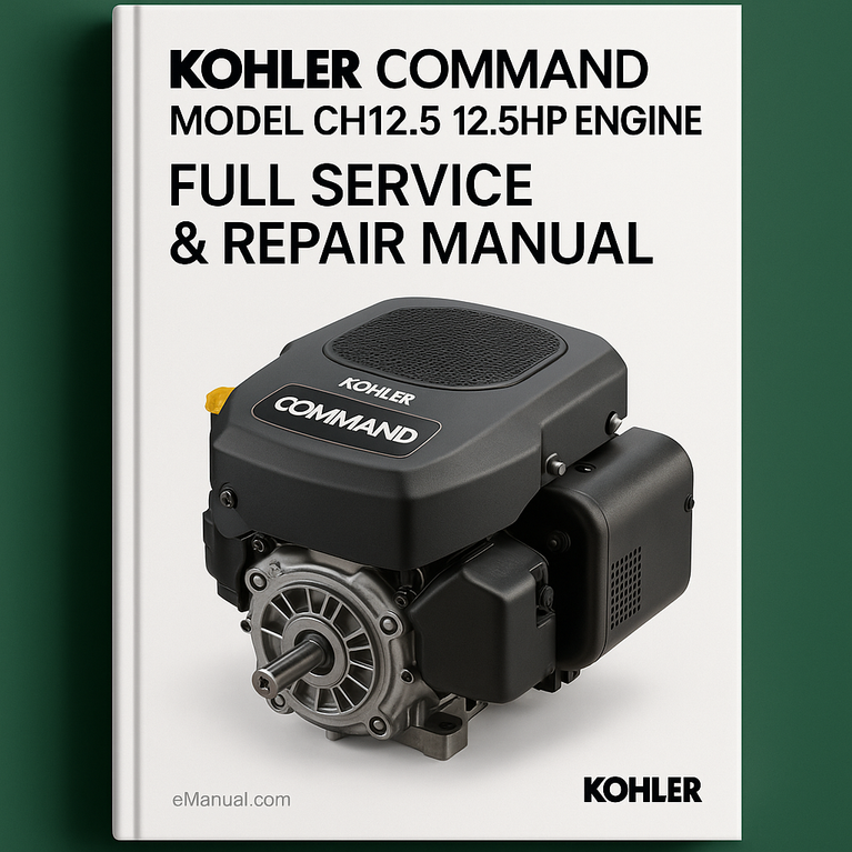Kohler Command Model CH12.5 12.5HP Engine Full Service & Repair Manual