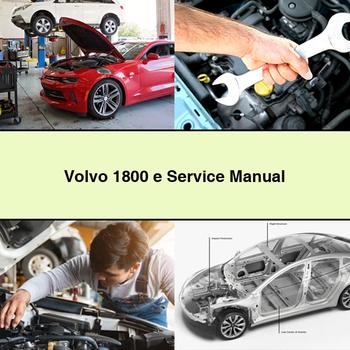 Volvo 1800 e Service Repair Manual PDF Download