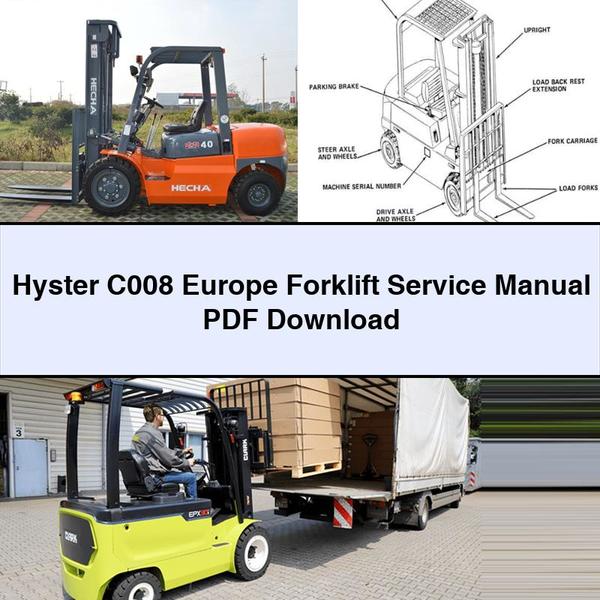 Manual de servicio de carretilla elevadora Hyster C008 Europa Descargar PDF