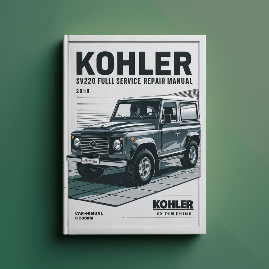 Kohler SV620 Engine Full Service Repair Manual PDF Download