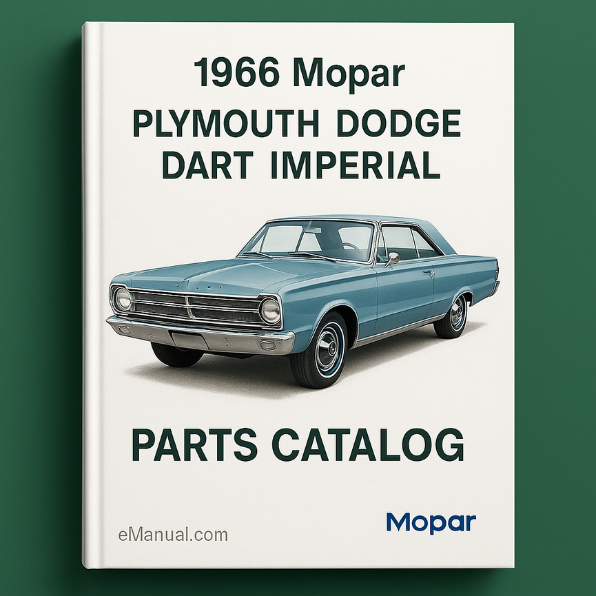 1966 Mopar parts Catalog plymouth dodge dart imperial