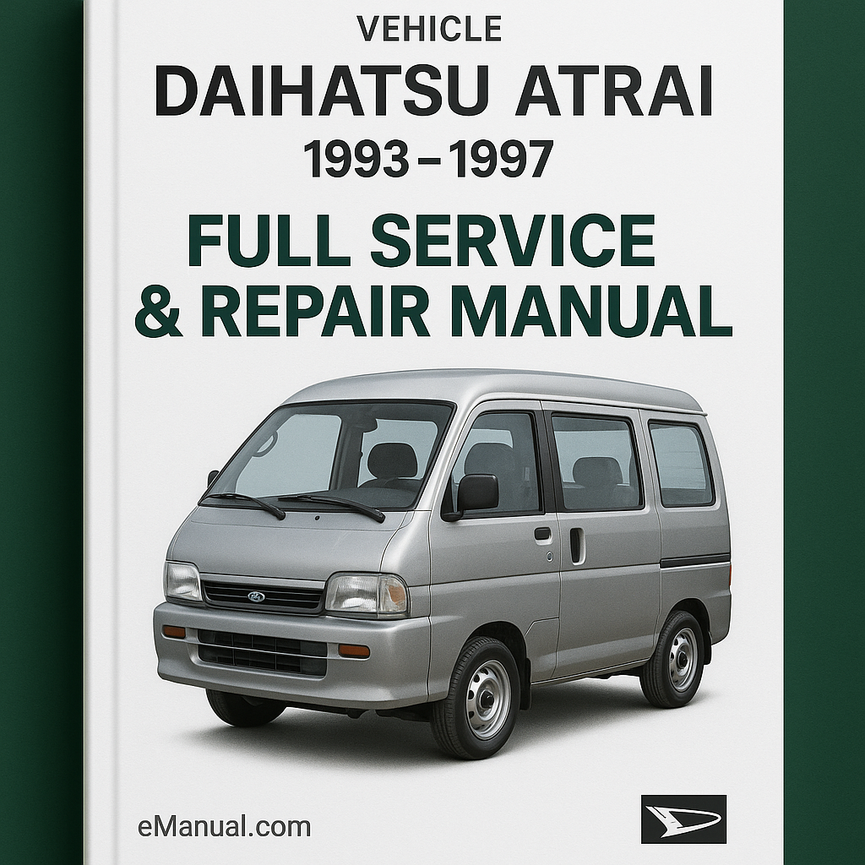 DAIHATSU ATRAI 1993-1997 Manual de reparación de servicio completo Descargar PDF