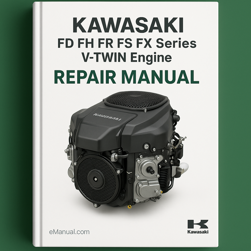 KAWASAKI FD FH FR FS FX Series V-TWIN Engine Repair Manual