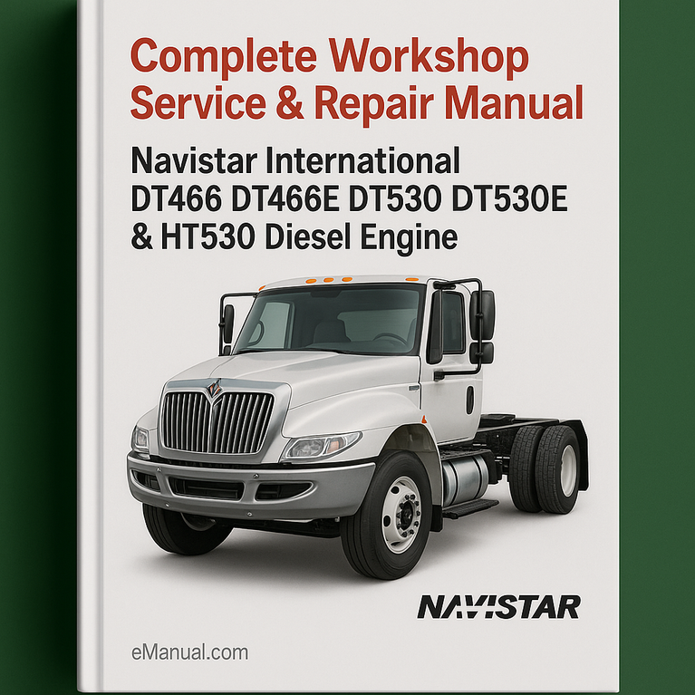 Navistar International DT466 DT466E DT530 DT530E & HT530 Diesel Engine Complete Workshop Service Repair Manual