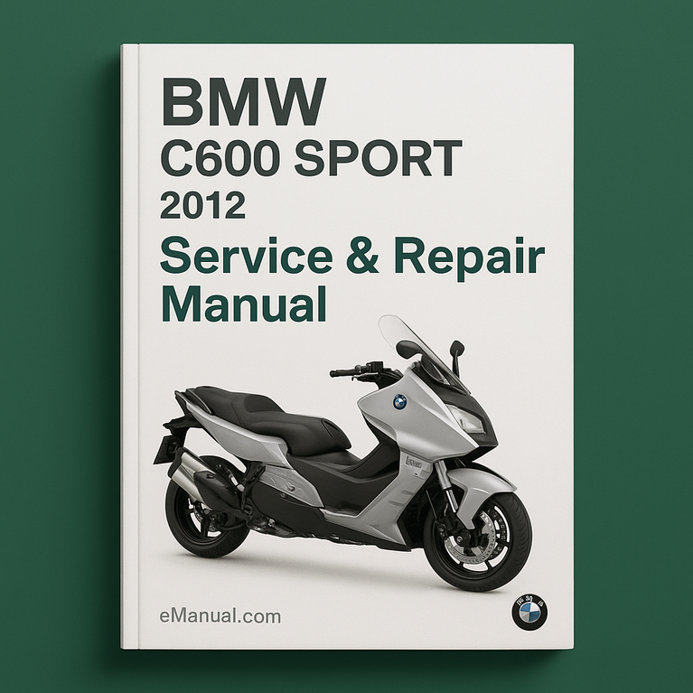 BMW C600 SPORT 2012 Service Repair Manual